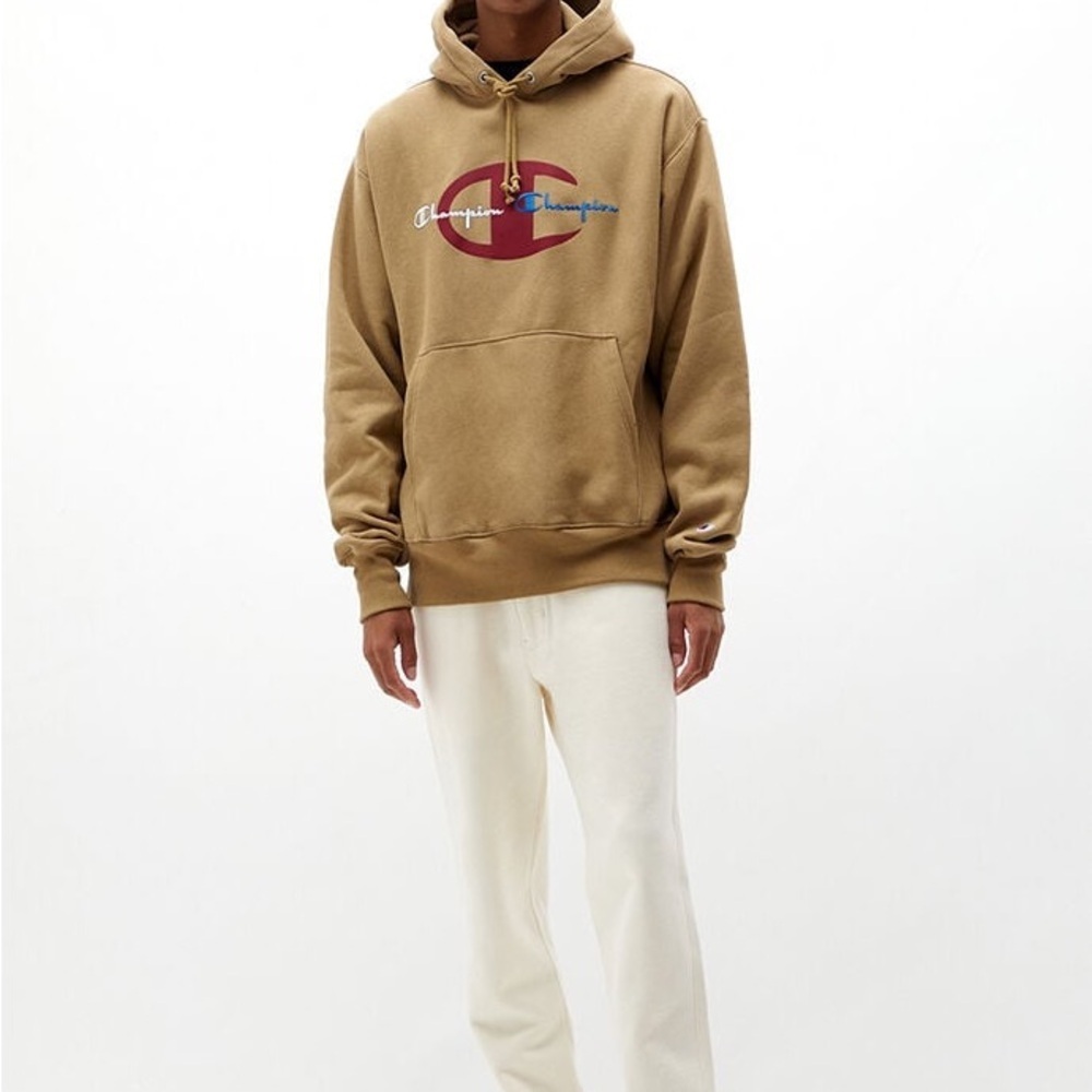 CHAMPION DOUBLE SCRIPT HOODIE SHOP Size Small